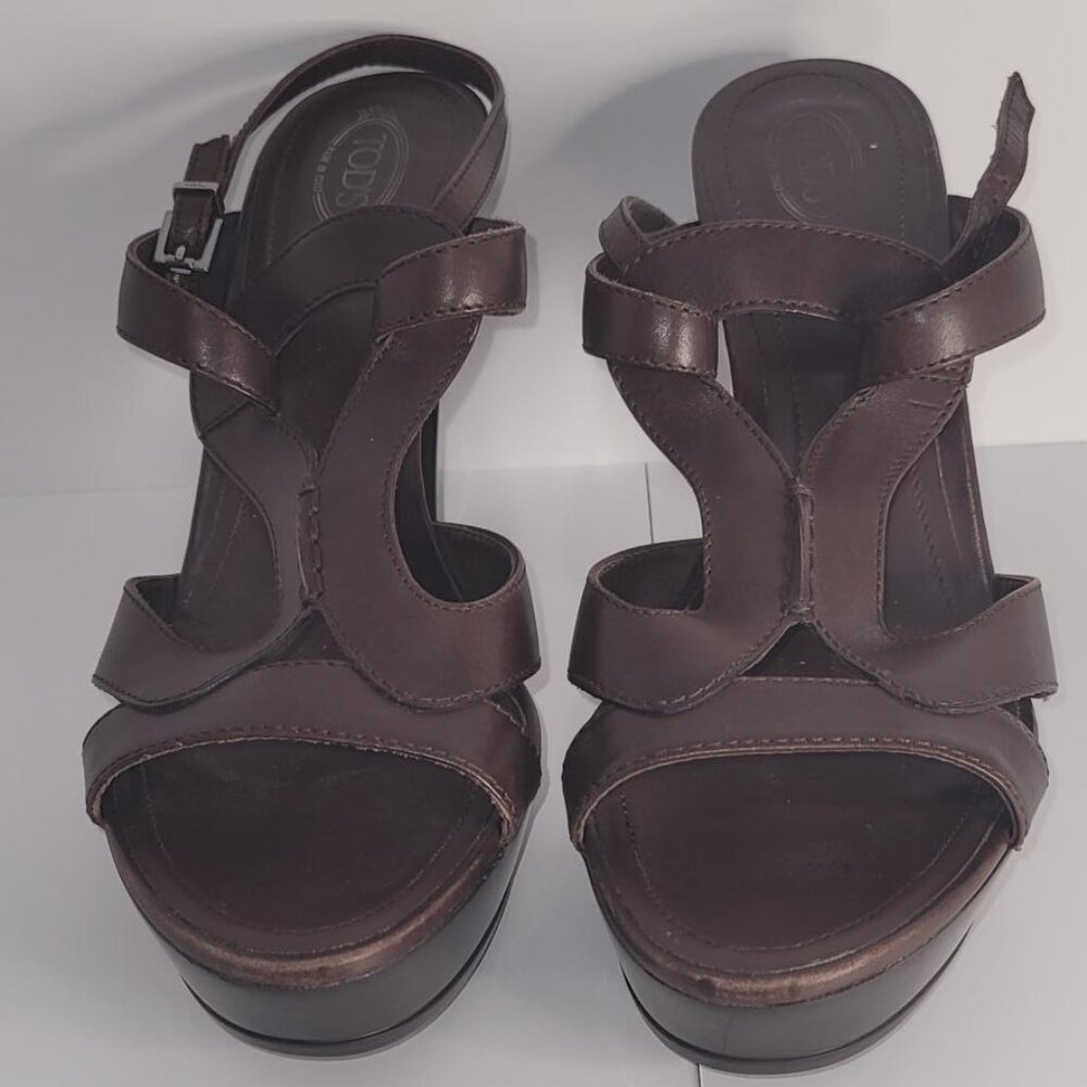TOD's platform heeled sandals